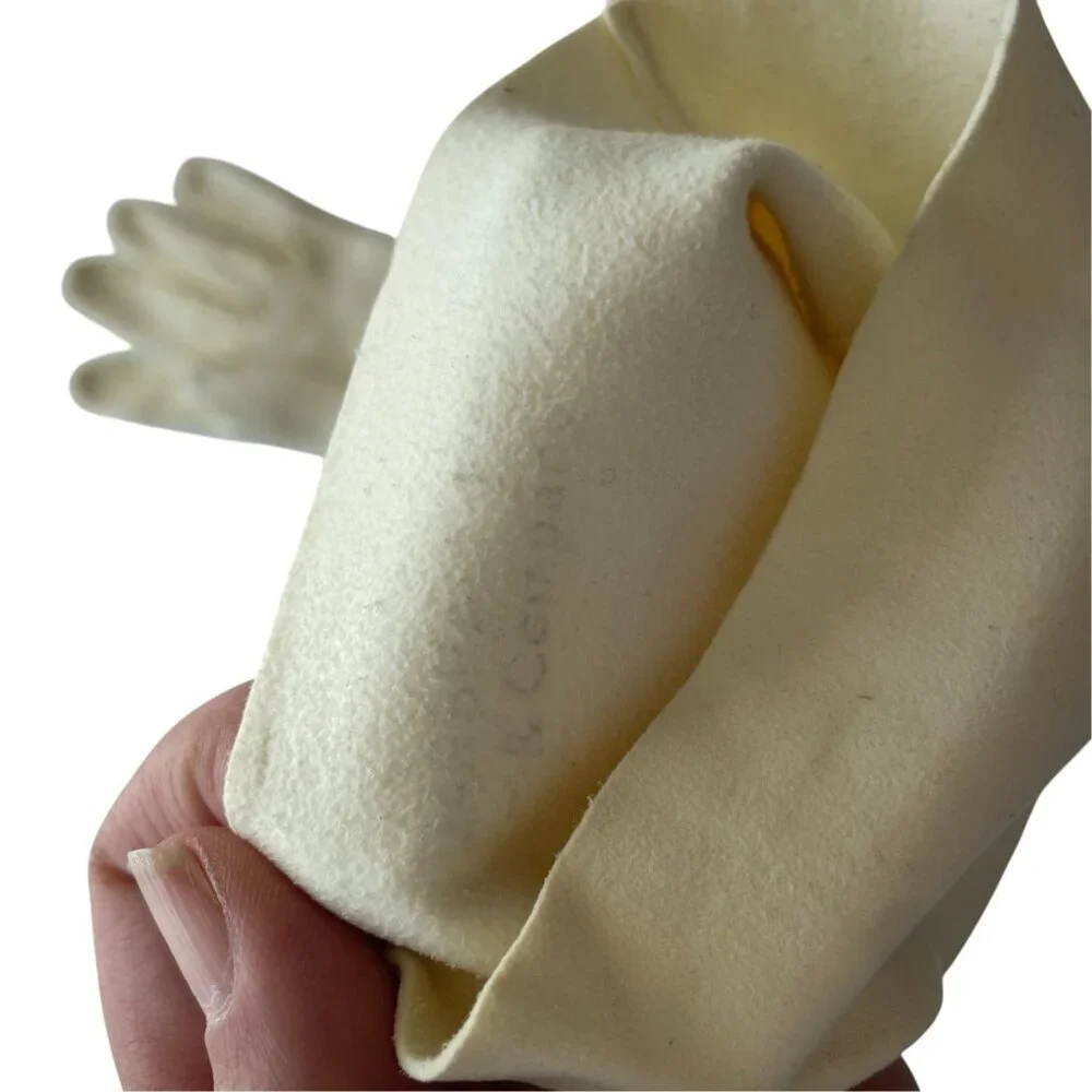Vintage 1960's Kislav Marshall Fields Soft Off White Opera Gloves
